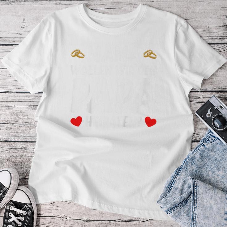 Kinder Mama Wollen Wir Den Papa Hochzeitsantrag Heiratsantrag T-shirt Frauen Lustige Geschenke