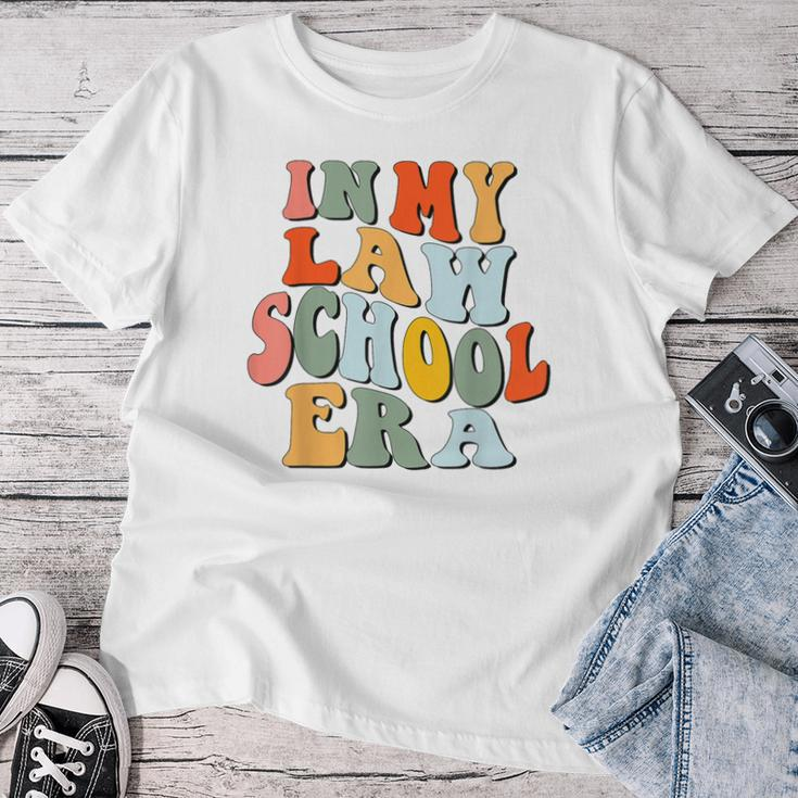 In My Law School Era Future Lawyer Student School Groovy Women T-shirt Personalized Gifts