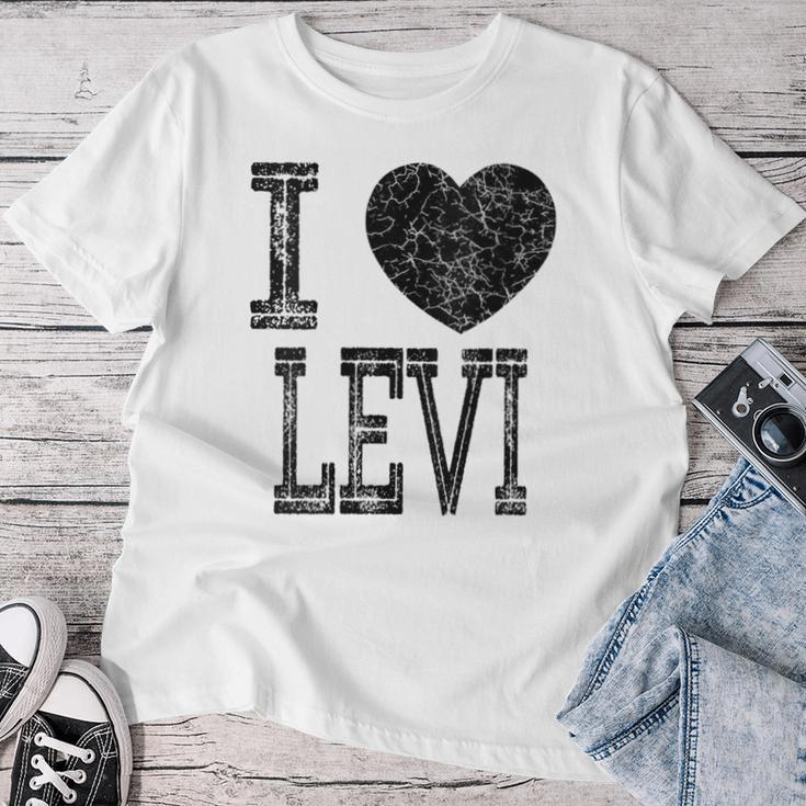 I Love Levi Valentine Boyfriend Son Boy Heart Husband Name Women T-shirt Funny Gifts