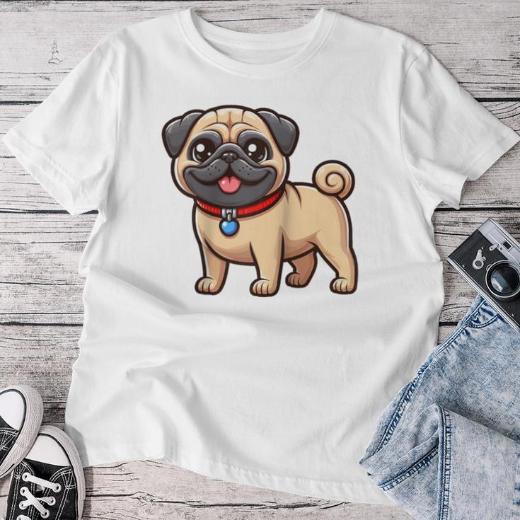 Lustiger Mops Hund Niedlicher Mops Mama Mops Papa Lustiger Mops Raglan T-shirt Frauen Lustige Geschenke