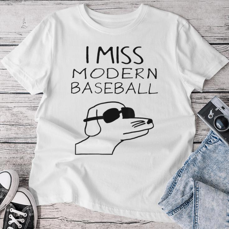 I Miss Modern Baseball Dog Sport Lover Women T-shirt Funny Gifts