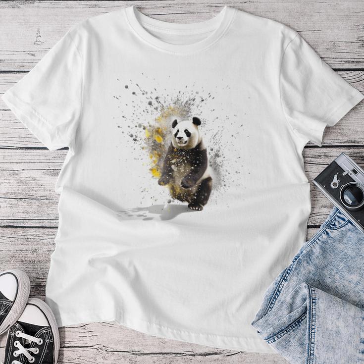 Panda Kunstwerk Tiermotiv Panda T-shirt Frauen Lustige Geschenke