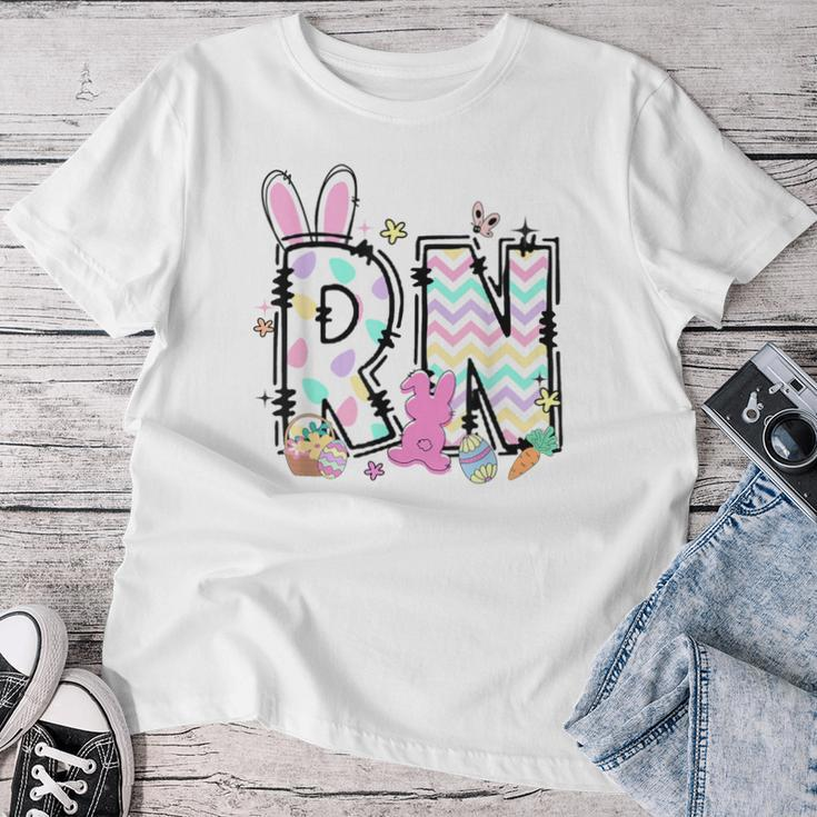 Registered Nurse Easter Spring Bunny Rn Hospital Staff Women T-shirt Funny Gifts