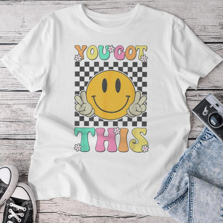 Retro Groovy You Got This Motivational Testing Day Teacher Women T-shirt Unique Gifts