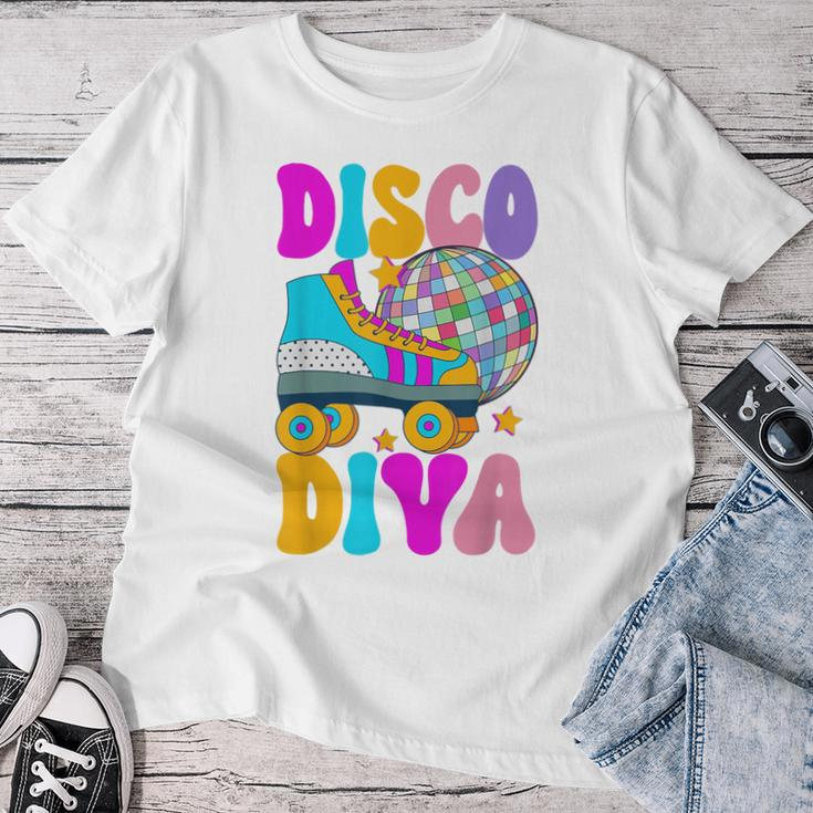 Roller Skating Disco Diva Skate Girl 70S Retro Women T-shirt Personalized Gifts