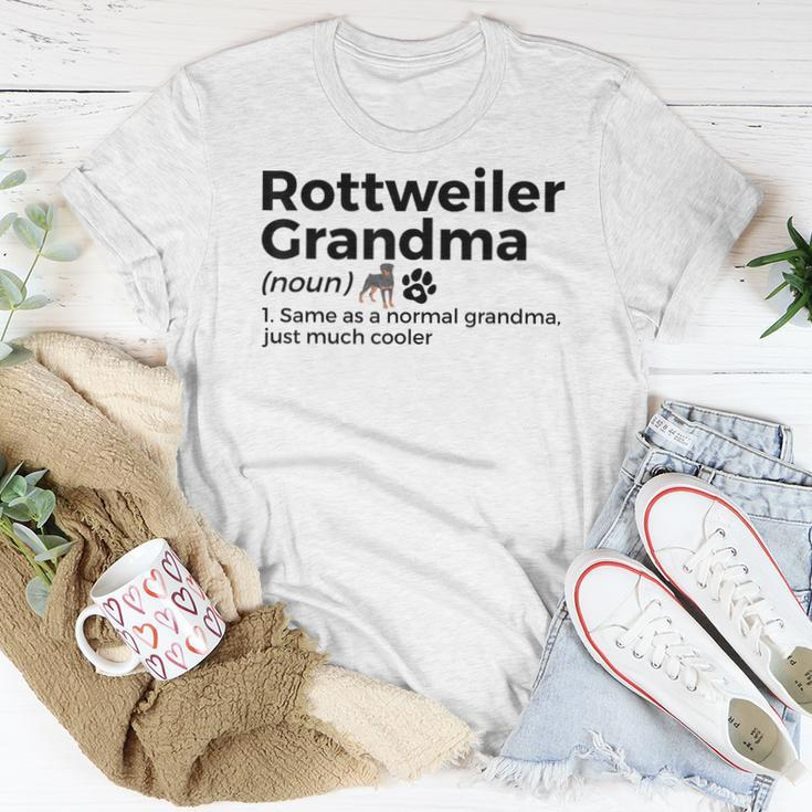 Rottweiler Grandma Definition Rottweiler Owner Dog Women T-shirt Unique Gifts