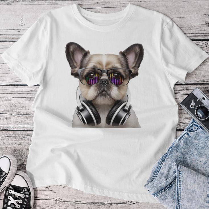 Shih Tzu Deejay Cool Dj Hundeliebhaber Shih Tzu Mama Papa T-shirt Frauen Lustige Geschenke