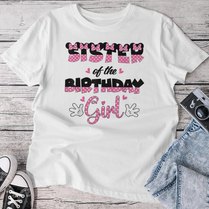 Sister Of The Birthday Girl Mouse Family Matching Women T-shirt Unique Gifts