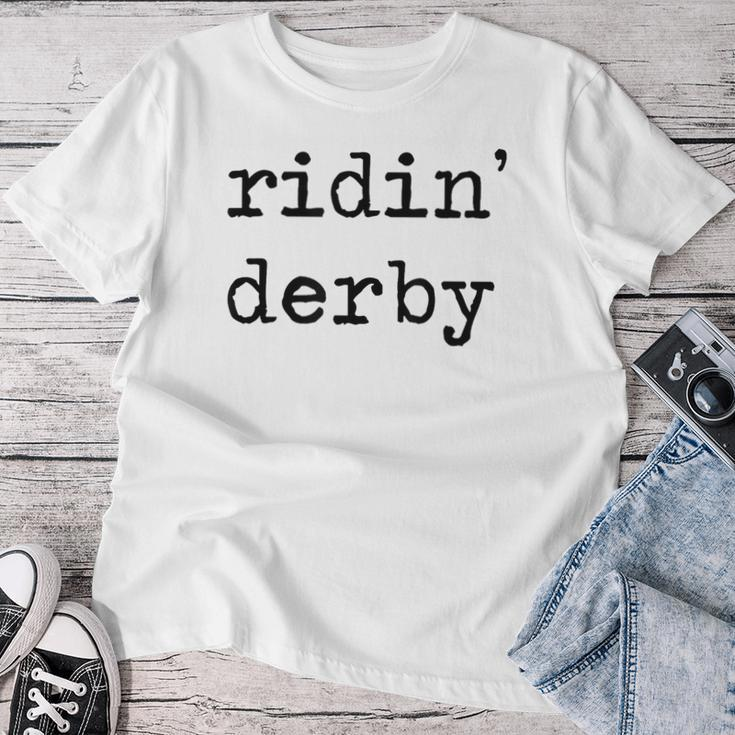Talk Derby To Me Horse Racing Ridin Derby 2024 Women Women T-shirt Funny Gifts