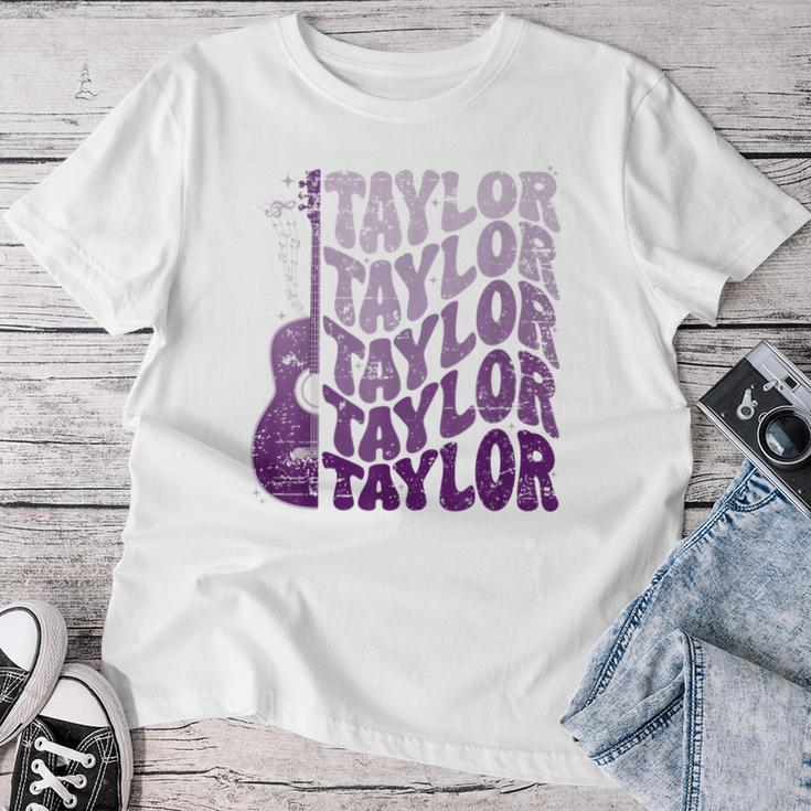 Taylor First Name I Love Taylor Girl Groovy 80'S Vintage Women T-shirt Unique Gifts