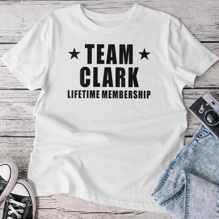 Team Clark Lifetime Membership Family Last Name Women T-shirt Funny Gifts