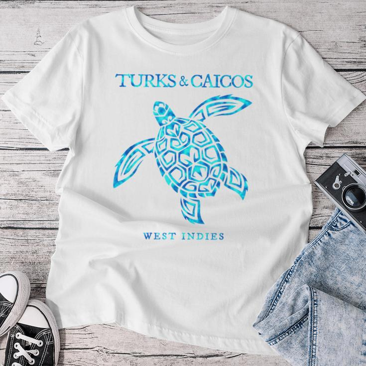 Turks And Caicos Islands Sea Turtle Boys Girls Souvenir Women T-shirt Funny Gifts
