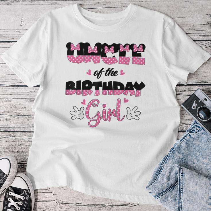 Uncle Of The Birthday Girl Mouse Family Matching Women T-shirt Unique Gifts