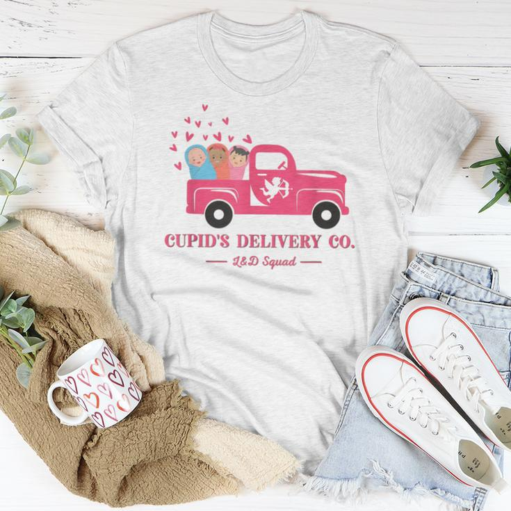 Valentine Labor And Delivery Nurse Squad Cupid's Delivery Co Women T-shirt Funny Gifts