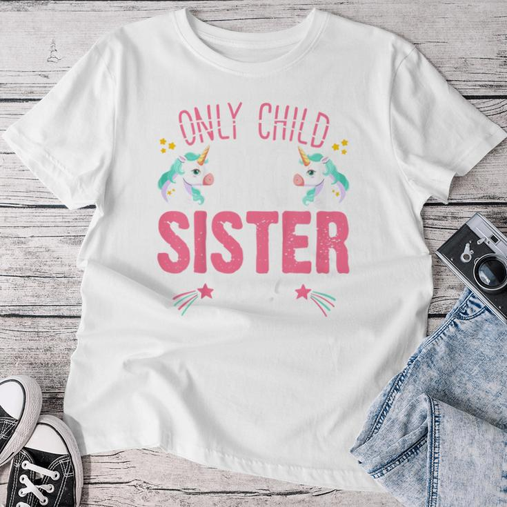 Youth Only Child Big Sister 2024 Cute Unicorn For Girls Toddlers Women T-shirt Funny Gifts