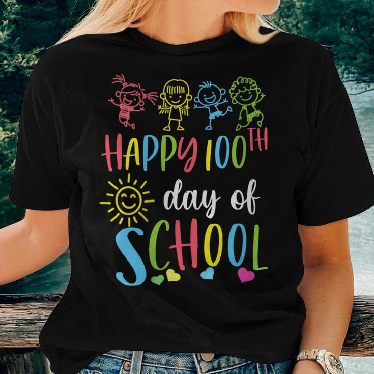 100 Days Of School Teacher 100Th Day Of School Women T-shirt Gifts for Her
