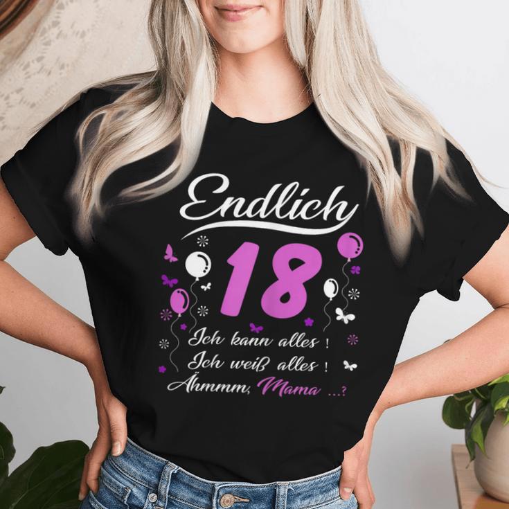 18Th Birthday Girl Endlich 18 Ich Kann Alles T-shirt Frauen Geschenke für Sie