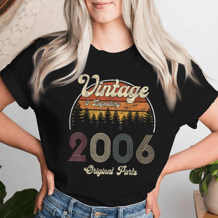 18Th Birthday Vintage 2006 Sunset Letter Print Women T-shirt Gifts for Her