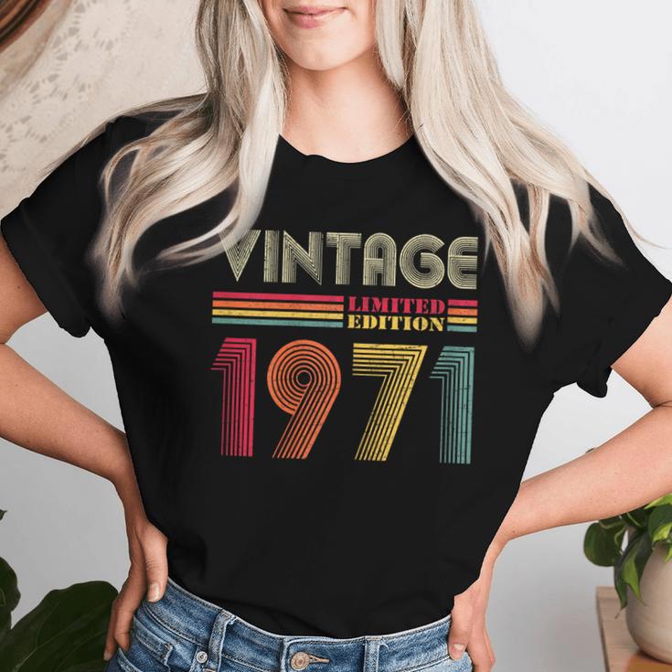 1971 51St Birthday Vintage Retro 51 Years Women T-shirt Gifts for Her