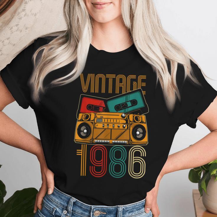 36 Cumpleaños Hombre 36 Añosintage 1986 Camiseta de mujer Regalos para ella
