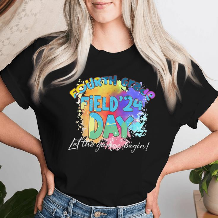4Th Grade School Field Day Trip 2024 Let The Games Begin Women T-shirt Gifts for Her