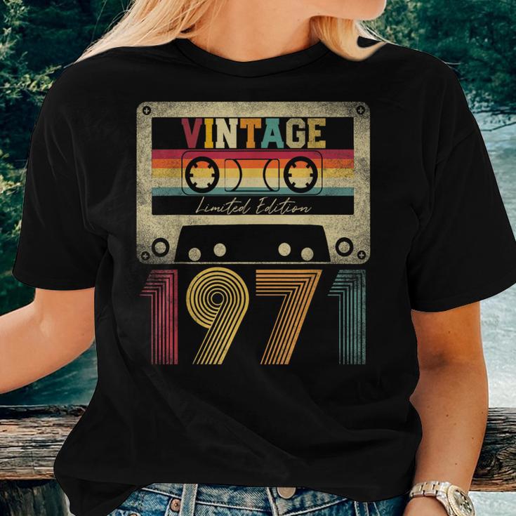 52Nd Birthday Vintage 1971 52 Years Old Retro Women T-shirt Gifts for Her