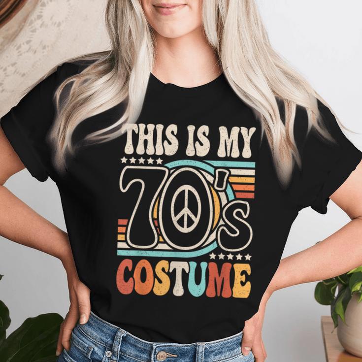 This Is My 70'S Costume 70S Party Outfit Groovy Hippie Disco Women T-shirt Gifts for Her