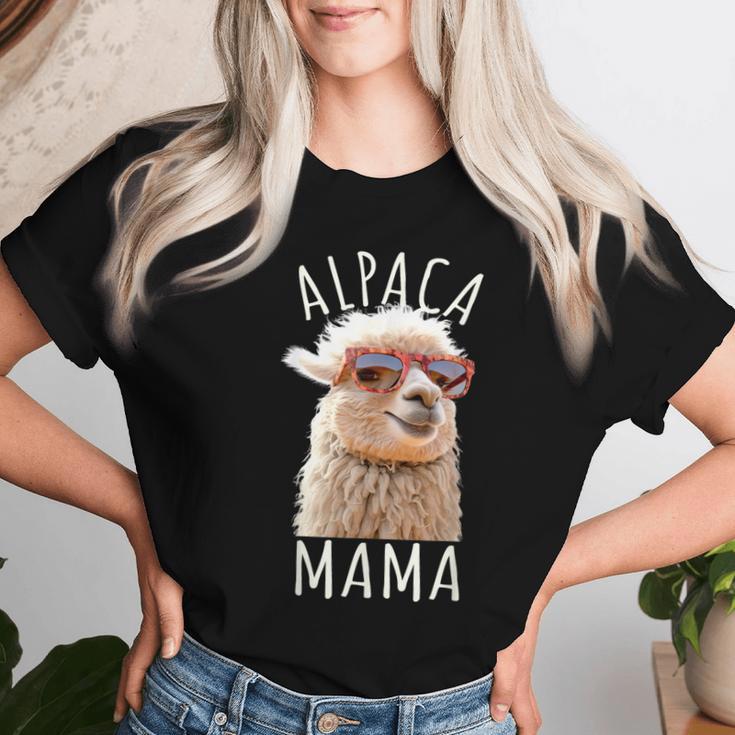 Alpaka Mama Alpaca Mutter Lama Muttertag Alpaka Wanderung T-shirt Frauen Geschenke für Sie