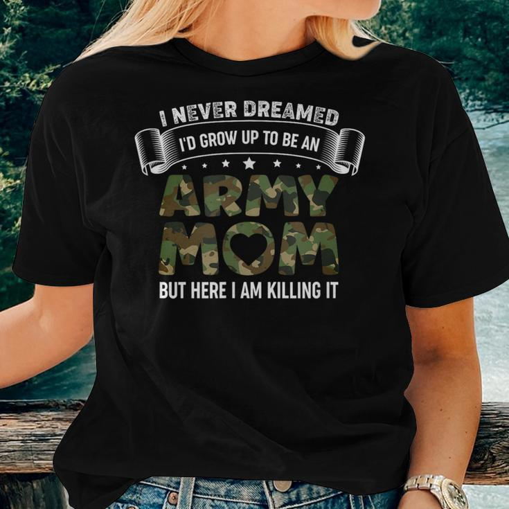 Army Mother Mom Military Veteran Female Women T-shirt Gifts for Her