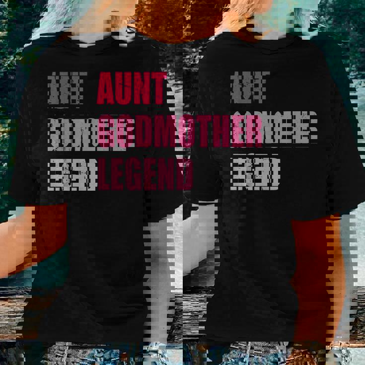 Aunt Godmother Legend Auntie Godparent Women T-shirt Gifts for Her