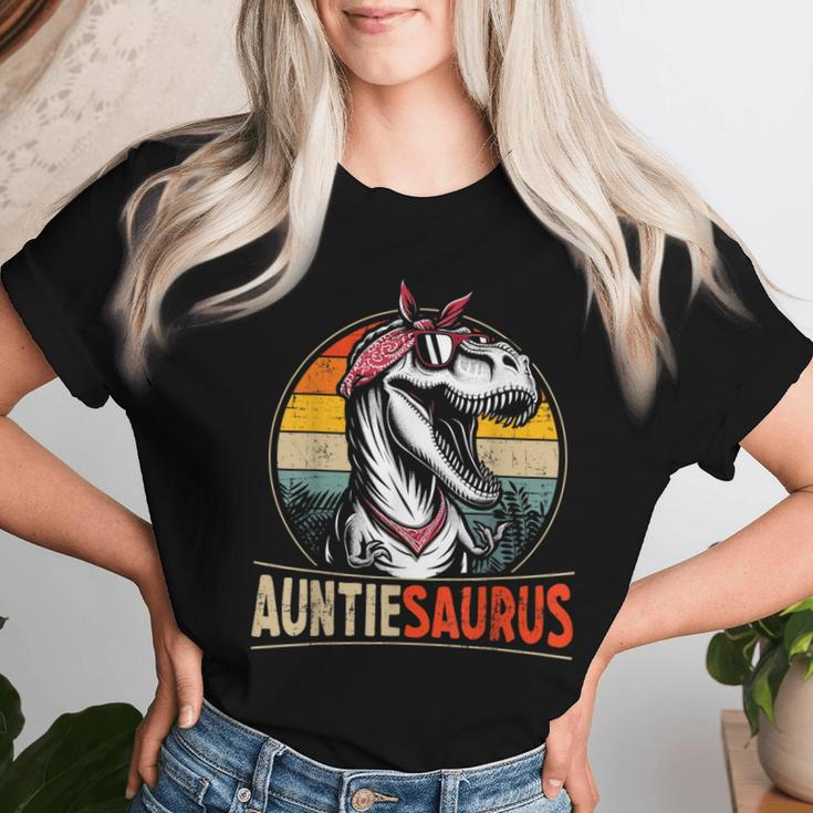 Auntiesaurus Dinosaur For Aunt Or Auntie Matching Family Women T-shirt Gifts for Her