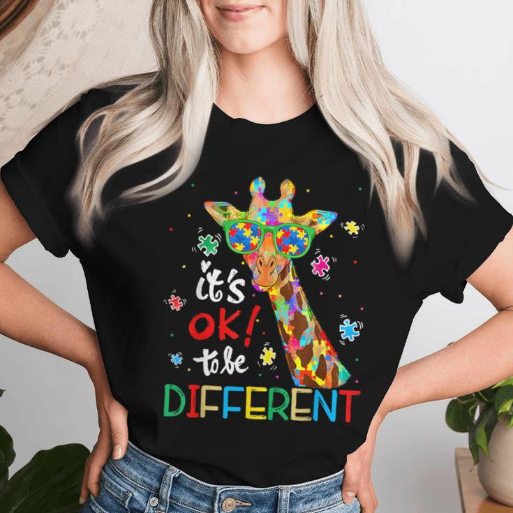 Autism Awareness Acceptance Kid Its Ok To Be Different Women T-shirt Gifts for Her
