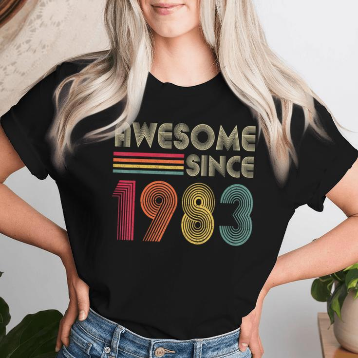 Awesome Since 1983 40Th Birthday Retro Vintage Women Women T-shirt Gifts for Her
