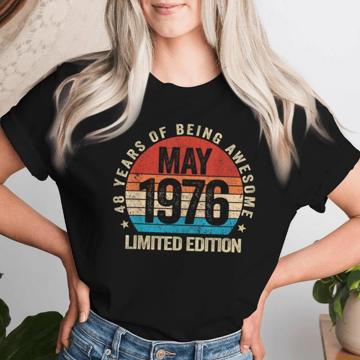 Awesome Since May 1976 Vintage 48Th Birthday Women Women T-shirt Gifts for Her