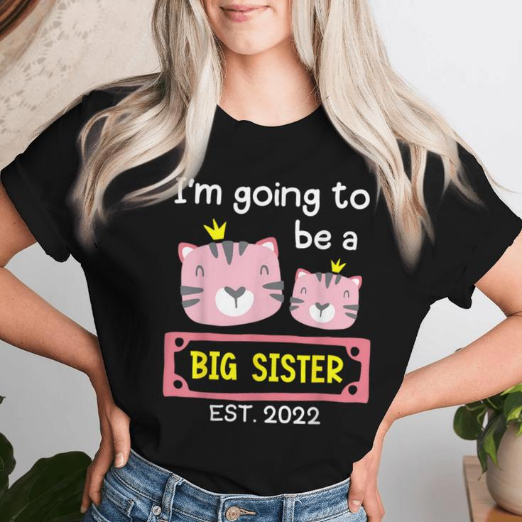 Become Big Sister 2022 Cute Tiger Women T-shirt Gifts for Her