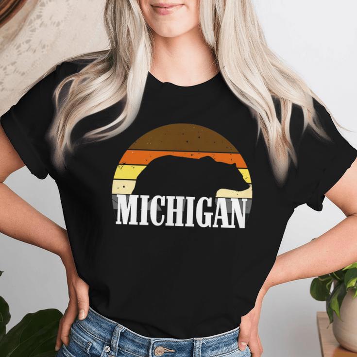 Beefy Daddy Michigan Lgbtq Regenbogen Schwuler Papa Bear Pride T-shirt Frauen Geschenke für Sie