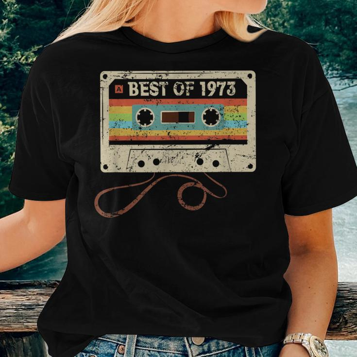 Best Of 1973 Vintage 50 Year Old 50Th Birthday Women T-shirt Gifts for Her
