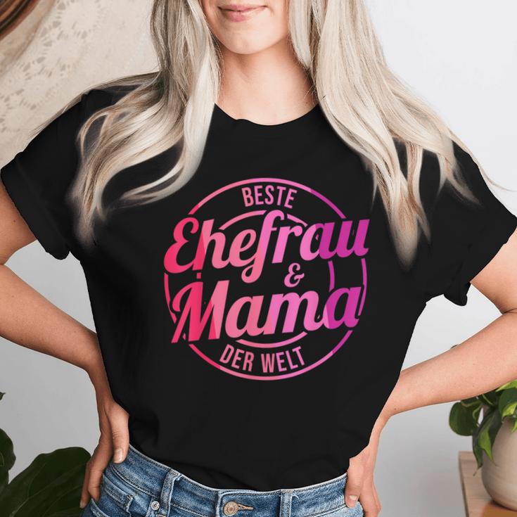 Beste Ehefrau Und Mama Der Welt T-shirt Frauen Geschenke für Sie