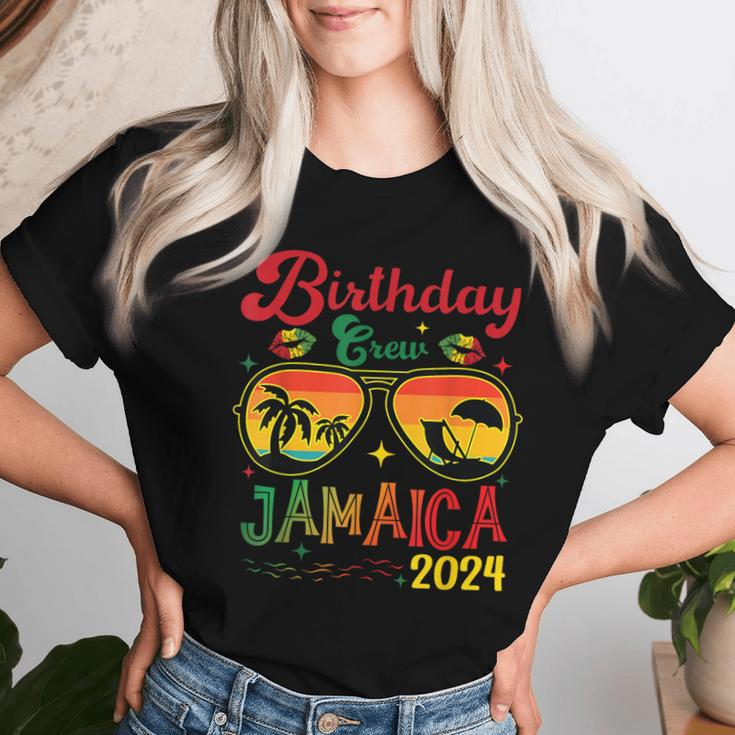 Birthday Crew Jamaica 2024 Girl Party Matching Women T-shirt Gifts for Her
