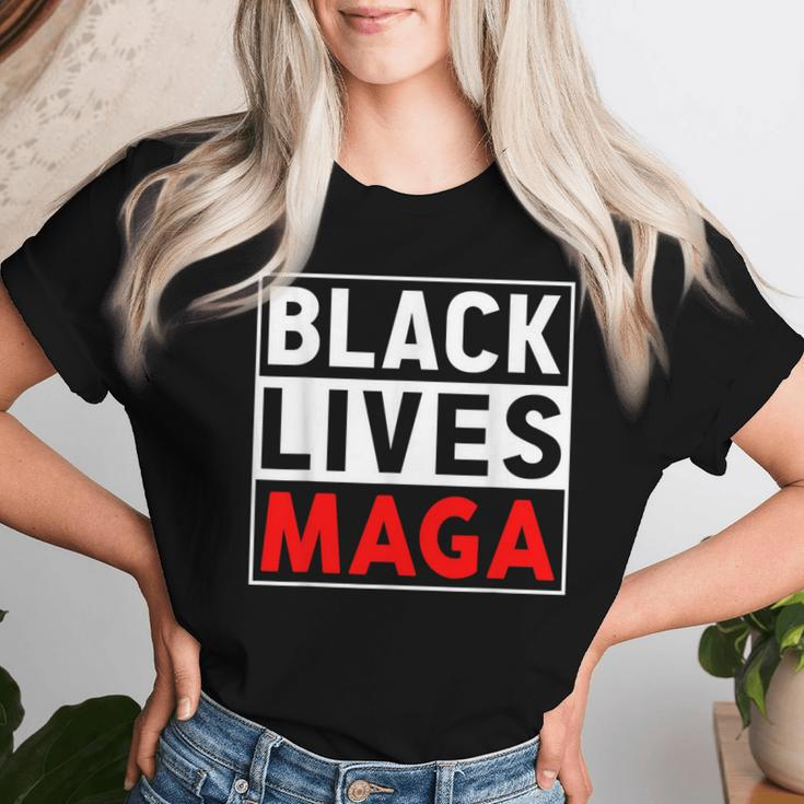 Black Lives Maga Apparel For Support Trump 2024 Women T-shirt Gifts for Her