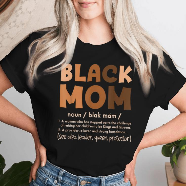 Black Mom Melanin Definition African American Mother's Day Women T-shirt Gifts for Her