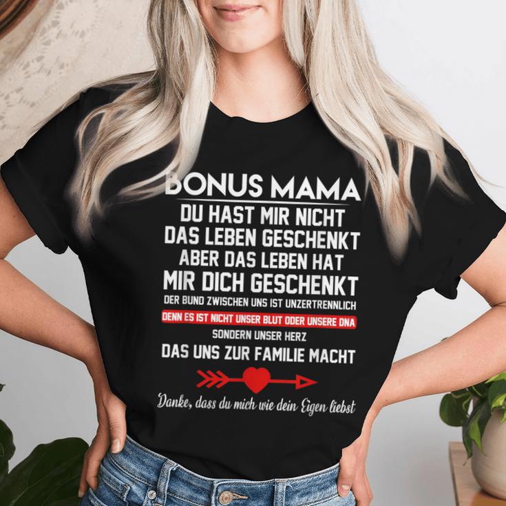 With Bonus Mama Du Hast Mirielleicht Nicht Das Leben Geschenkt T-shirt Frauen Geschenke für Sie