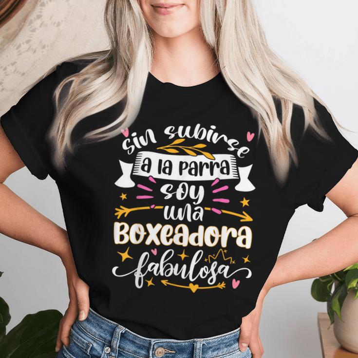 Boxeadora Fabulosa Regalos Originales De Boxeo Chica Camiseta de mujer Regalos para ella