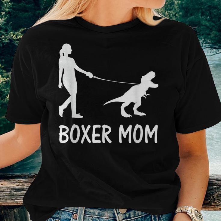 Boxer Mom Dog Boxer Mama Dinosaur Mother's Day Women T-shirt Gifts for Her