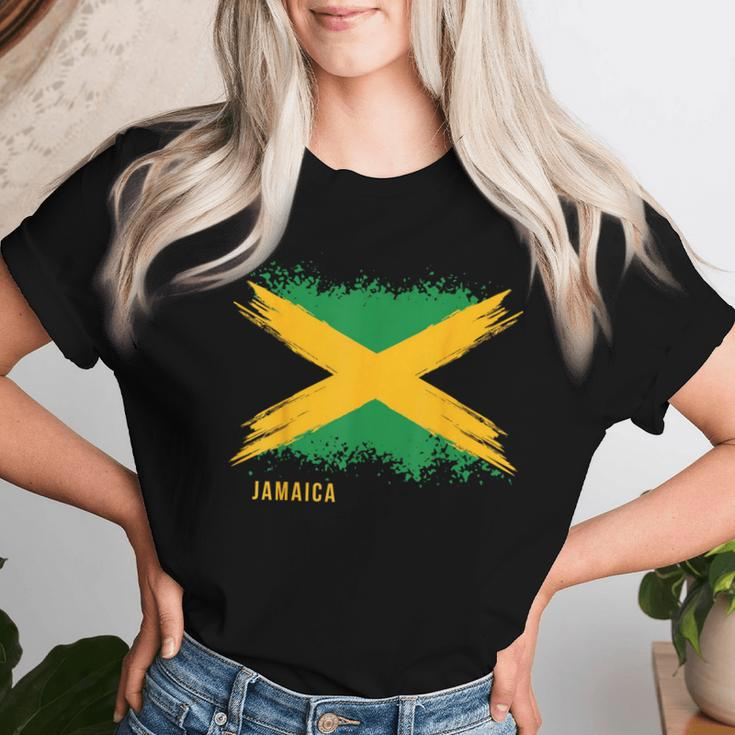 Boy Girl And Country Flag Of Jamaica Women T-shirt Gifts for Her