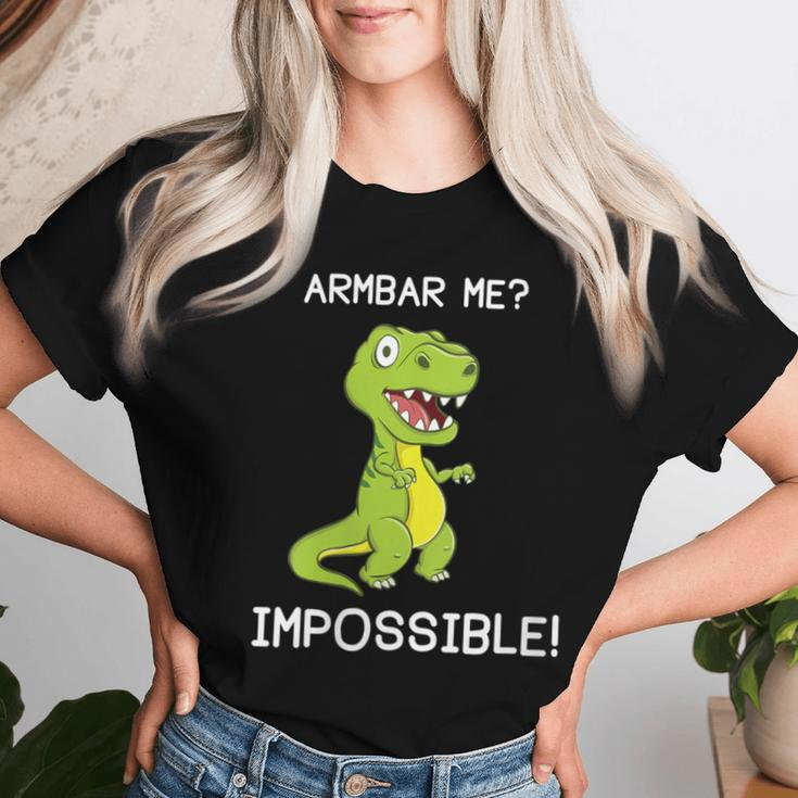 Brazilian Jiu-Jitsu Bjj Armbar T-Rex Dinosaur Women T-shirt Gifts for Her