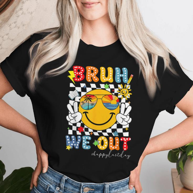Bruh We Out Happy Last Day Of School Teacher Student Women T-shirt Gifts for Her