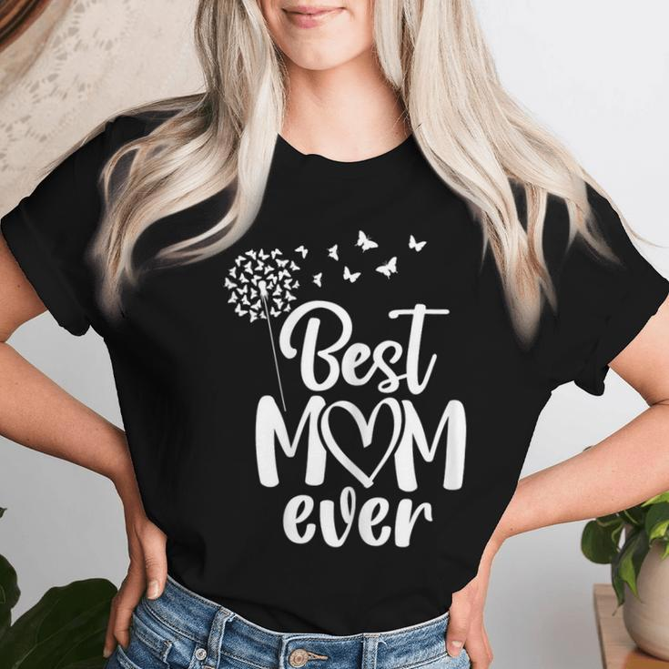 Butterflies Best Mom Ever From Daughter Son On Mother's Day Women T-shirt Gifts for Her