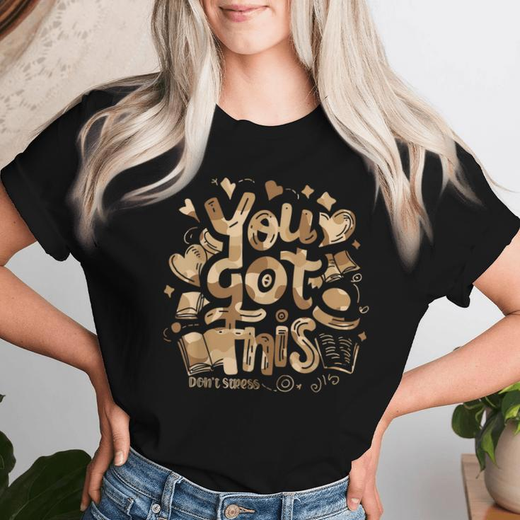 You Got This Camo Testing Day Motivational Teacher Test Day Women T-shirt Gifts for Her
