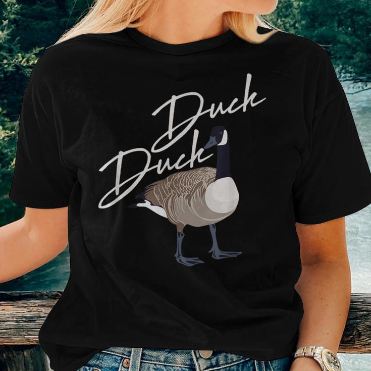 Canadian Duck Duck Goose Cute Bird Hunter Women T-shirt Gifts for Her